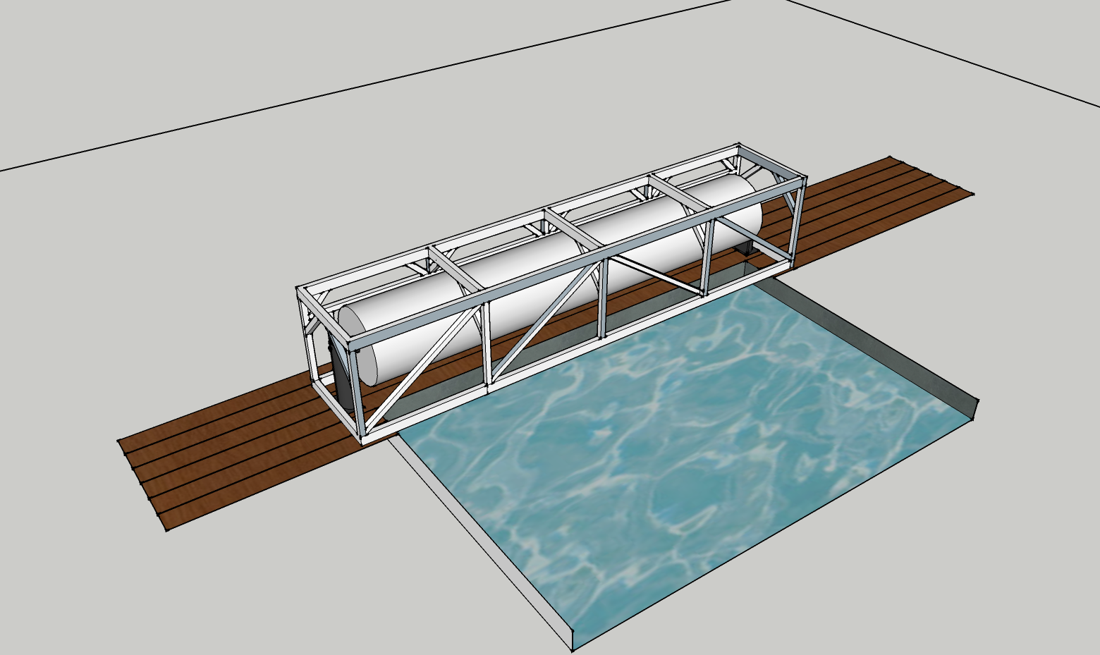 coffre volet de piscine - Armor Bois Construction